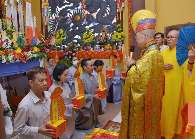 Trai đàn diễn ra trong 2 ngày tại chùa Quang Minh do Hòa thượng Thích Huệ Trí trụ trì