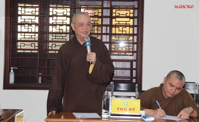 Hòa thượng Thích Huệ Phước phát biểu