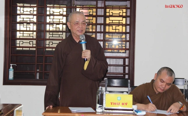 Hòa thượng Thích Huệ Phước phát biểu Hòa thượng Thích Huệ Phước phát biểu