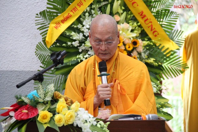 Hòa thượng Thích Hải Ấn phát biểu khai mạc