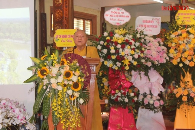 Hòa thượng Thích Gia Quang phát biểu khai mạc