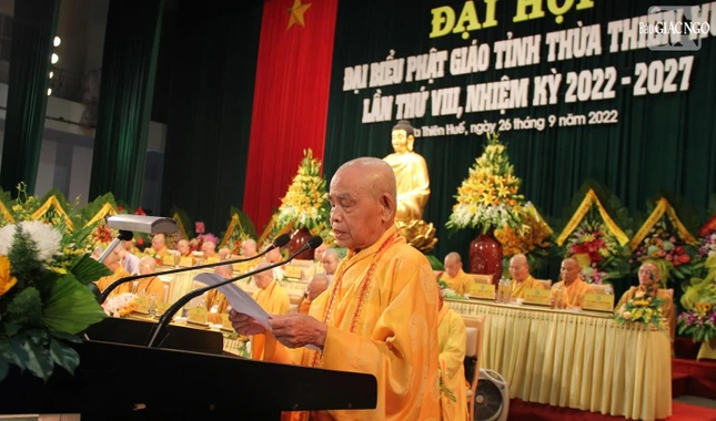 Hòa thượng Thích Đức Thanh phát biểu khai mạc