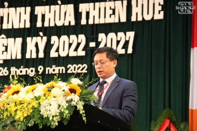 Phó Chủ tịch UBND tỉnh Thừa Thiên Huế Nguyễn Thanh Bình phát biểu