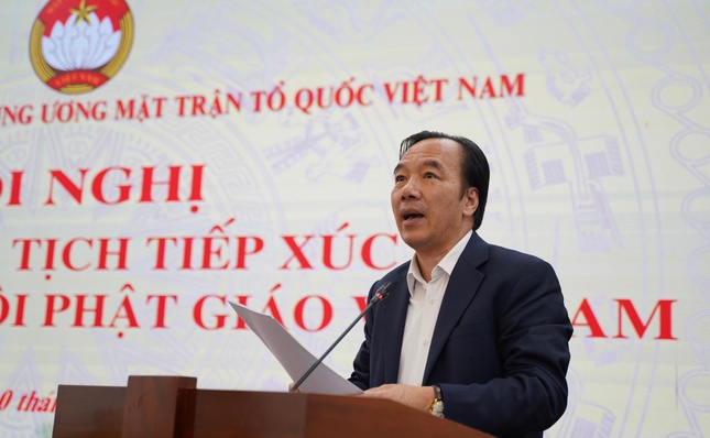 Phó Chủ tịch Uỷ ban Trung ương MTTQVN Ngô Sách Thực đề dẫn Hội nghị