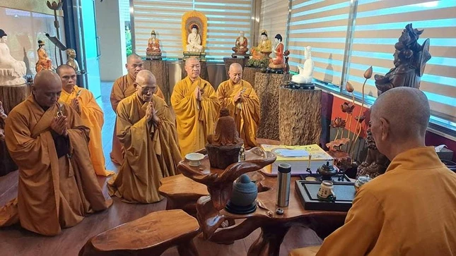 Quý Hòa thượng tác bạch về việc tổ chức Đại hội đại biểu Phật giáo tỉnh Bà Rịa - Vũng Tàu nhiệm kỳ 2022-2027 lên Đức Quyền Pháp chủ GHPGVN