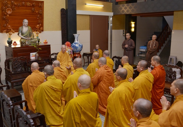 Khánh tuế tại chùa Huê Nghiêm - trú xứ của Trưởng lão Hòa thượng Pháp chủ GHPGVN
