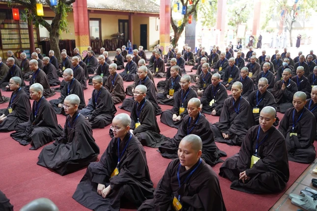 Sinh hoạt trong sáng đầu tiên, ngày đầu tiên của Đại giới đàn Hà Nội 2023