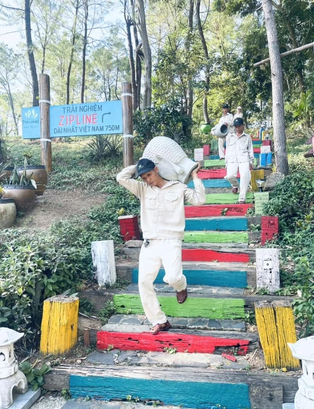 Hình ảnh do khu du lịch này chia sẻ nhằm xác nhận việc đã tháo gỡ các trang trí trên