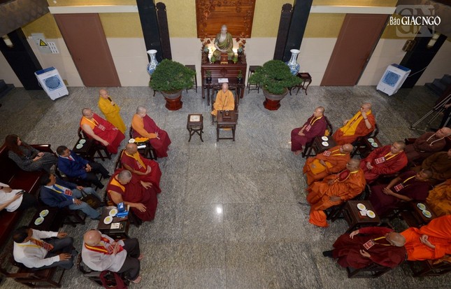 Quang cảnh buổi thăm, vấn an Đức Pháp chủ GHPGVN của phái đoàn đại biểu ABCP Quang cảnh buổi thăm, vấn an Đức Pháp chủ GHPGVN của phái đoàn đại biểu ABCP