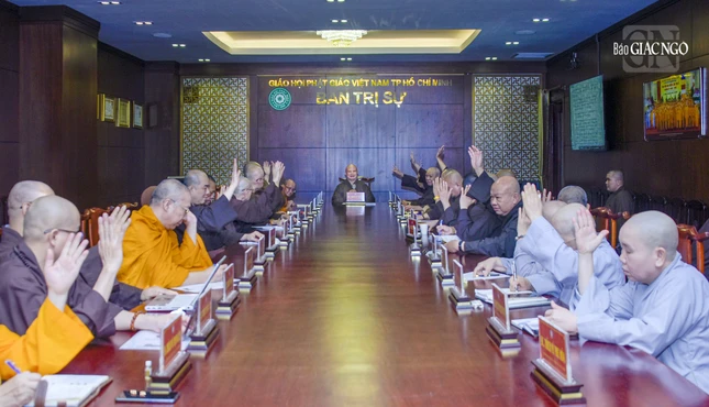 Ban Thường trực Ban Trị sự biểu quyết thống nhất một số Phật sự