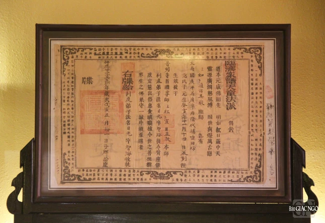 Chánh pháp nhãn tạng - Chứng điệp thọ giới của ngài