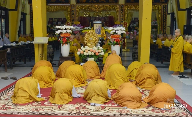 Lễ tiên thường tưởng niệm 50 năm Hòa thượng Thích Tâm Giác tại chùa Vĩnh Nghiêm (Q.3, TP.HCM)