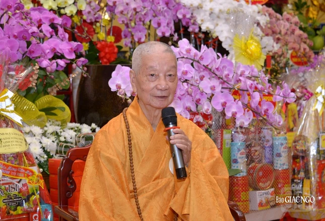 Đức Đệ tứ Pháp chủ GHPGVN nhắc lại công hạnh của Đại lão Hòa thượng Thích Thiện Hòa