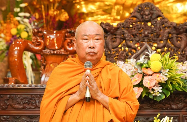 Hòa thượng Thích Giác Pháp phát biểu khai mạc