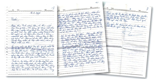 Thủ bút của Đại lão Hòa thượng Thích Trí Quang trong bức thư gởi Giáo sư Cao Huy Thuần. Cảm ơn Thầy Thích Không Nhiên ở đặc san Liễu Quán đã chia sẻ thông tin, tư liệu.