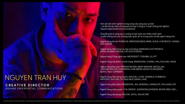 Ông Nguyễn Trần Huy, Giám đốc sáng tạo trong lĩnh vực truyền thông, sẽ trực tiếp tham dự, trình bày và hướng dẫn