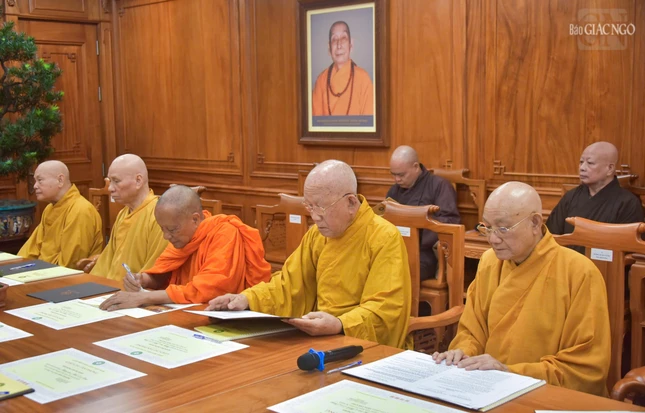 Đây là phiên họp thứ 5 của Ban Thường trực Hội đồng Chứng minh GHPGVN khóa IX (2022-2027)