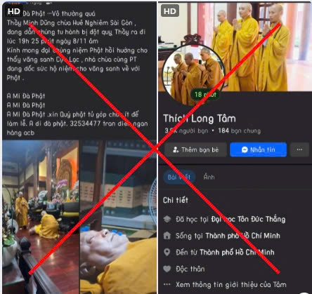 Một trong những tài khoản mạng xã hội lợi dụng thông tin để kêu gọi quyên góp tiền bạc