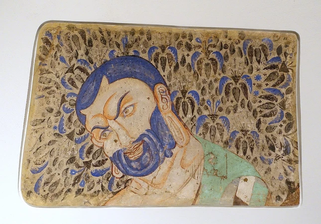 Tôn giả Đại Ca-diếp, bích họa, thế kỷ V-VI, Bảo tàng Berlin Tôn giả Đại Ca-diếp, bích họa, thế kỷ V-VI, Bảo tàng Berlin