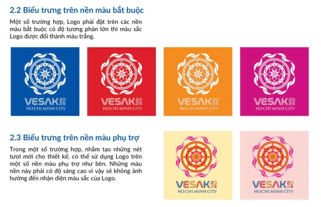 Quy định về màu sắc bắt buộc và màu nền phụ trợ Quy định về màu sắc bắt buộc và màu nền phụ trợ