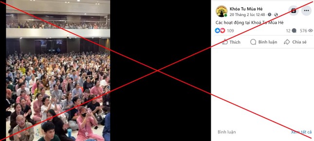 Sử dụng hình ảnh thật các khóa tu mùa hè để tạo niềm tin nhằm lừa đảo