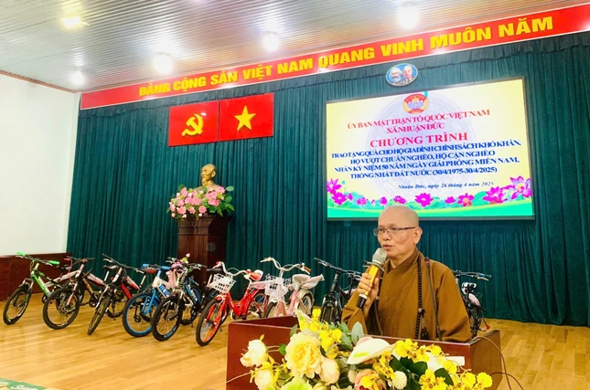 Thượng tọa Thích Tâm Chơn phát biểu