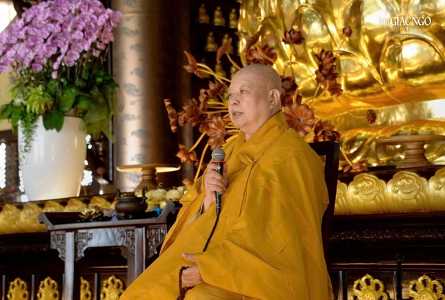 Hòa thượng Thích Lệ Trang chia sẻ về ý nghĩa Tam bảo và Năm giới căn bản của người Phật tử trong mục tiêu kiến tạo hạnh phúc