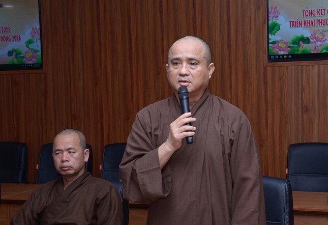 Thượng tọa Thích Tâm Hải, Phó Trưởng ban Thông tin - Truyền thông T.Ư, phụ trách Báo chí bản in thông tin về tình hình báo in Phật giáo hiện nay