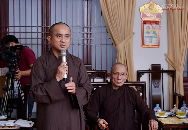 TT.Thích Tâm Hải tri ân những ý kiến của chư tôn đức lãnh đạo