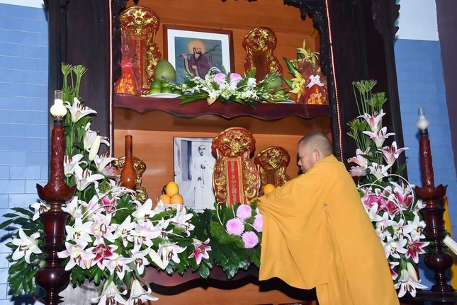 Long vị Tổ sư được an vị tại tổ đường chùa Sùng Ân