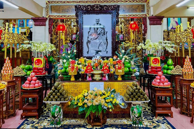 Di ảnh Đại lão Hòa thượng Thích Đạt Thanh được an trí trang nghiêm tại tổ đình Long Thiền