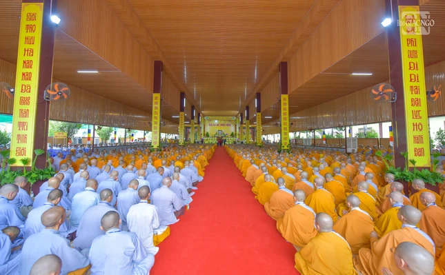 Quang cảnh Lễ khai mạc Đại giới đàn Đạt Thanh Phật lịch 2567 do Ban Trị sự GHPGVN tỉnh Đồng Nai tổ chức
