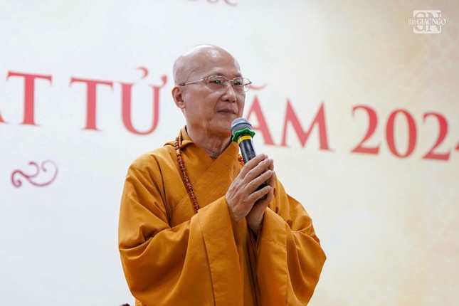 Hòa thượng Thích Chơn Không đạo từ tại lễ bế mạc