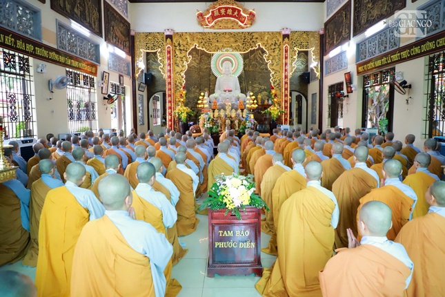 Trường hạ Ni chùa Kiều Đàm có số lượng hành giả đông nhất tại TP.Thủ Đức với 162 vị