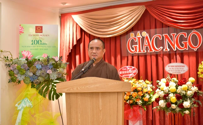 Thượng tọa Thích Tâm Hải ghi nhận và trân trọng từng ý kiến đóng góp, những chia sẻ đầy tâm huyết thể hiện mối quan tâm sâu sắc đối với sự phát triển của Báo Giác Ngộ trong giai đoạn tiếp theo