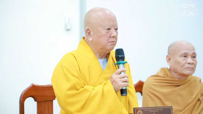 Hòa thượng Thích Thiện Minh, Trưởng ban Trị sự GHPGVN TP.Thủ Đức sách tấn chư hành giả an cư