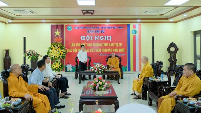Ông Đào Duy Trọng, Giám đốc Sở Dân tộc và Tôn giáo tỉnh Bắc Ninh phát biểu tại buổi gặp mặt với Ban Trị sự GHPGVN tỉnh Bắc Ninh (mới) Ông Đào Duy Trọng, Giám đốc Sở Dân tộc và Tôn giáo tỉnh Bắc Ninh phát biểu tại buổi gặp mặt với Ban Trị sự GHPGVN tỉnh Bắc Ninh (mới)