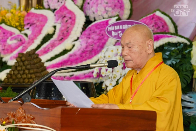 Trưởng lão Hòa thượng Thích Thiện Nhơn nhấn mạnh ý nghĩa tổ chức Lễ tưởng niệm, truy tiến chư anh linh anh hùng, liệt sĩ