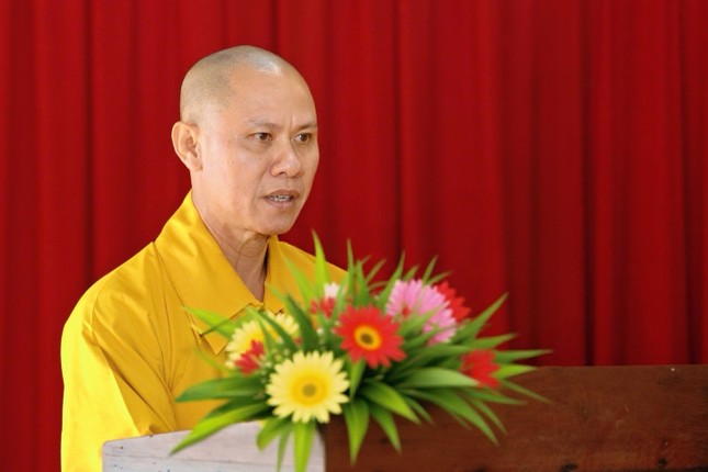 Đại đức Thích Nguyên Minh phát biểu khai mạc