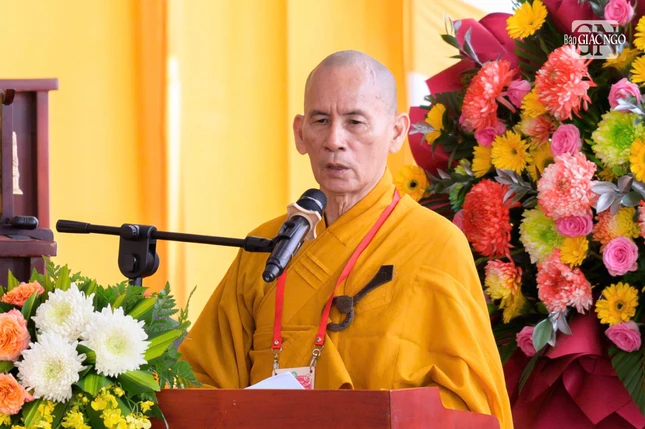 Hòa thượng Thích Thiện Thống, Chánh Chủ đàn phát biểu khai mạc