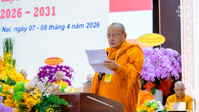 Hòa thượng Thích Bửu Chánh phát biểu chào mừng