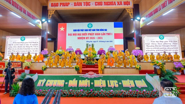 Đại hội đại biểu Phật giáo tỉnh Đồng Nai lần thứ I, nhiệm kỳ 2026-2031 thành công viên mãn