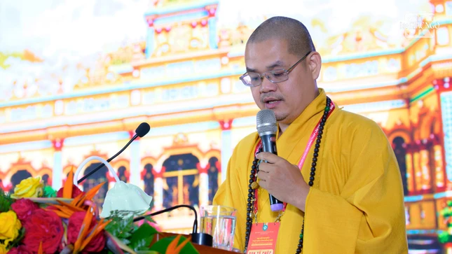 Đại đức Thích Huệ Phát, Phó ban kiêm Chánh Thư ký trình phương hướng hoạt động nhiệm kỳ 2026-2031