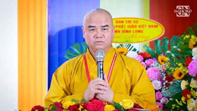 Thượng tọa Thích Tĩnh Triệt phát biểu khai mạc