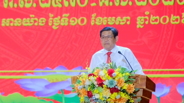 Ông Ngô Công Thức, Phó Chủ tịch UBND tỉnh An Giang phát biểu