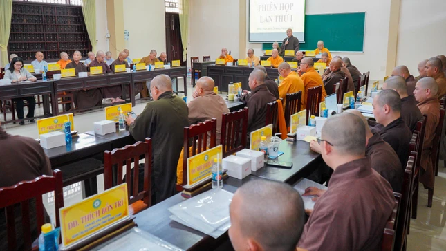 Quang cảnh phiên họp lần đầu tiên toàn Ban Trị sự GHPGVN nhiệm kỳ 2026-2031