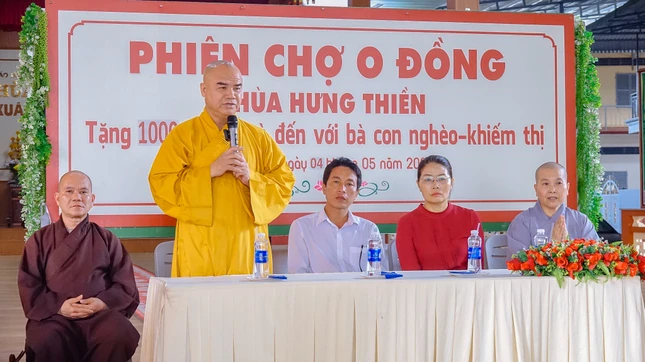 Thượng tọa Thích Tĩnh Triệt phát biểu