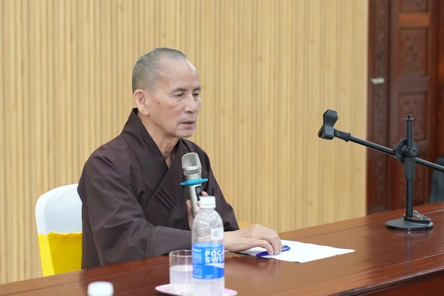 Hòa thượng Thích Thiện Thống phát biểu đúc kết