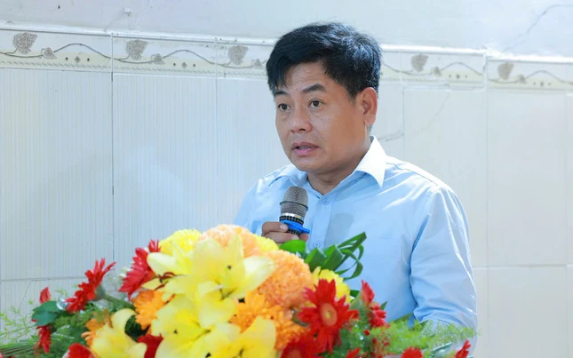Ông Trần Thanh Bình phát biểu tại buổi lễ Ông Trần Thanh Bình phát biểu tại buổi lễ