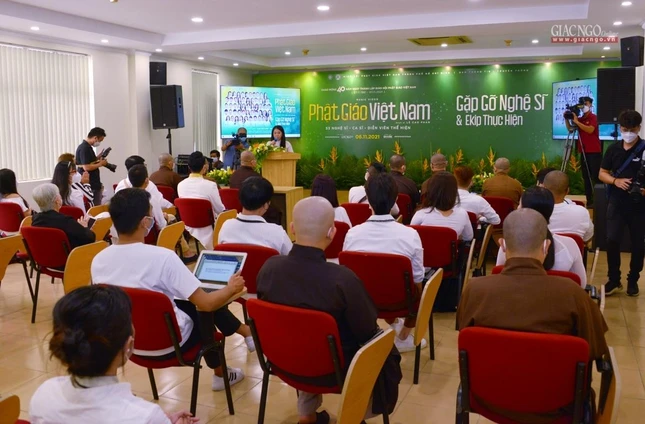 Buổi gặp gỡ nghệ sĩ &amp; ekip thực hiện MV "Phật giáo Việt Nam" được tổ chức tại hội trường Báo Giác Ngộ